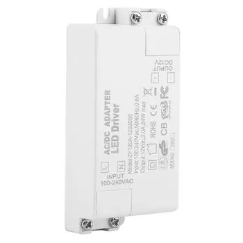 AC 100-240V в DC 12V SMD LED драйвер переключатель силовой трансформатор для светодиодной ленты (24W)