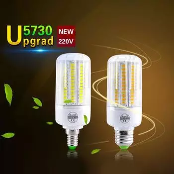 AC 110/220 В 3/4/5/7/8/9/12/15/18 Вт E27 E14 B22 5730 SMD Светодиодная лампа для кукурузы 5W 220V E27 белый