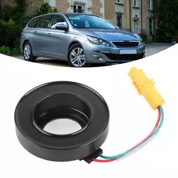 AC Compressor Coil AC Compressor Electromagnetic Coil Perfect Fit Impact Proof Anti Aging High Strength for Car чёрный