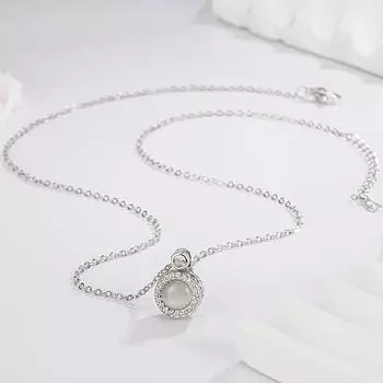 Accessories Cat S Eye Rotating Pendant Necklace Rotating Opal Unique Design Women