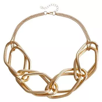 Accessories, Geometric Personality Exaggerated Chain, Hip-Hop Necklace, Female, Trendy And Cool Thick Chain Necklace золотой