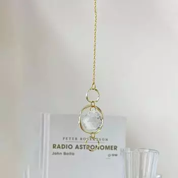 Accessories Sun Catcher Gold Silver Rainbow Prisms Pendant New Drop Ornament Gift Gold-1