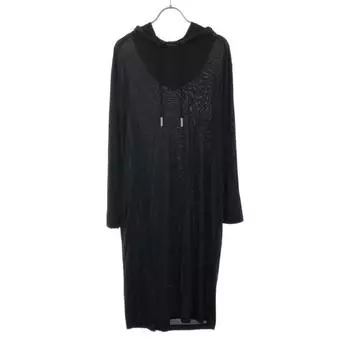 ACNE STUDIOS Long sleeve Hooded one piece XXS black Women Used