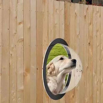 Acrylic Dog Fence Window Dome Cat House Window Practical Pet Peek Window for Puppy прозрачный