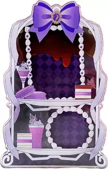 Acrylic frame For tin badges and cards Oshikatsu Otakatsu Aniota Anime goods decoration Purple [Afternoon Tea] storage, g.triger G-Trigger