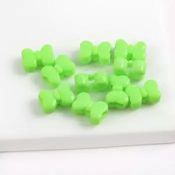 Acrylic Large Hole Bow Perforated Large Hole Bow Tie Beads Diy Mobile Phone Chain Hair Accessories Necklace Beaded Accessories Material 10 pieces