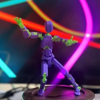 Action Figure Fine Workmanship 3D Printed Multi-Jointed Robot Action Figure Ornament for Home Decoration