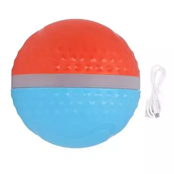 Active Rolling Ball Boredom Relief Waterproof Automatic Interactive Dog Ball Toy for Medium Large синий
