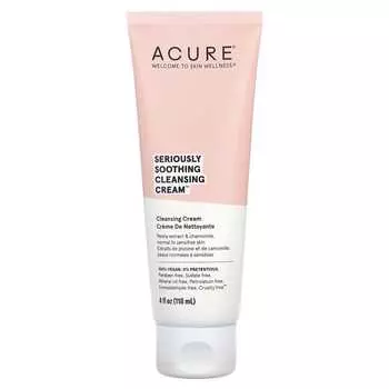 ACURE, powerful soothing cleansing cream, 4 fl oz (118 ml)