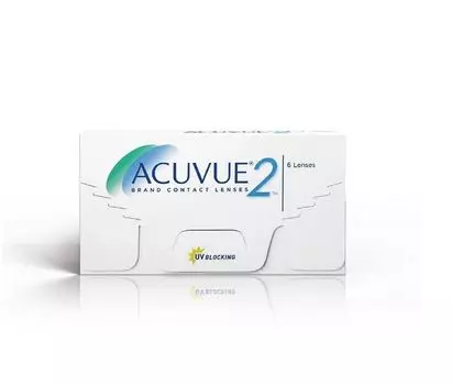 ACUVUE 2 — двухнедельные контактные линзы многоразового использования (-10, прозрачные, упаковка из 6 линз) | От Джонсон и Джонсон