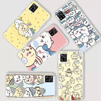 AD53 Chiikawa Clear Case for Samsung A04 A14 A23 A34 A54 M23 M33 M52 M53 Realme 10 9 C30S C35 C55 VIVO Y02 Y21 Y33S Y51 X80 V25 Cover Infinix Note 30 кожа буйвола