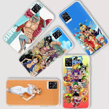 AD55 One Piece Member Прозрачный чехол для Samsung A04 A14 A23 A34 A54 M23 M33 M52 M53 Realme 10 9 C30S C35 C55 VIVO Y02 Y21 Y33S Y51 X80 V25 Чехол Tecno Camon 18T бездна