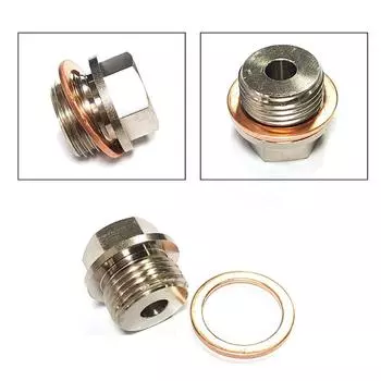Адаптер датчика давления и температуры 1/8 NPT на M18x1.5 наружная резьба M14 2267 шестигранные ниппели тяжелые трубные фитинги соединители серебряный