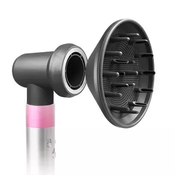Адаптер-диффузор совместим с Dyson Airwrap, что позволяет превратить ваш стайлер для завивки в фен для волос. Совместим с HS05 для создания укладки салонного качества.