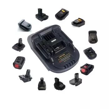 Адаптер для аккумулятора, адаптер Power-Wheels с выходом USB-интерфейса 5 В/2,1 А, восемь брендов Interconversio(26 моделей)