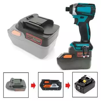 Адаптер для аккумулятора, совместимый с литиевой батареей Ridgid / AEG 18 В, для преобразования в литий-ионную батарею Makita 18 В серии BL BL1830 BL1840