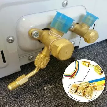 Адаптер для мини-сплит-системы HVAC Быстроразъемные соединения с внутренней резьбой 5/16 дюйма и раструб с наружной резьбой 1/4 дюйма