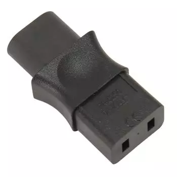 Адаптер IEC320 C8 - IEC320 C9, переходник C8 Male - C9 Female, преобразователь мощности, вилка переменного тока 250 В, 6 А, 1500 Вт
