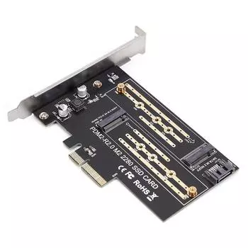 Адаптер Интерфейс ключа M/B Перегородка NVME SATA3 Raiser Карта расширения Дополнительная карта SATA SSD Адаптер SSD