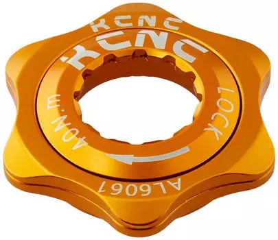 Адаптер KCNC Lightweight Center Lock, золотистый, 12 мм, совместим со сквозной осью, алюминий 6061