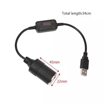 Адаптер-конвертер Проводной контроллер USB 5 В до 12 В Разъем-адаптер Авто аксессуары для интерьера Разъем кабеля зарядного устройства
