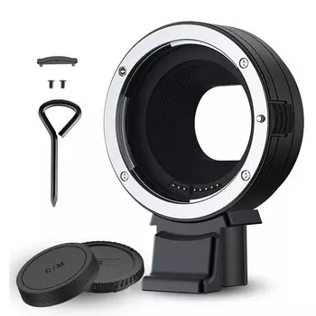 Адаптер крепления объектива JJC M Адаптер крепления Canon EOS M Kiss M2 Kiss M EOS M200 M100 M6 Mark II M6 M5 M3 M10 Камера EOS M Автоматическая фокусировка Автоматическая диафрагма