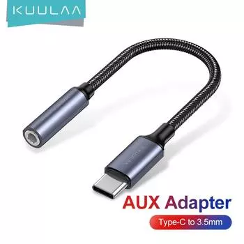 Адаптер Kuulaa с Jack 3,5 мм на Type-C iOS to 3.5mm