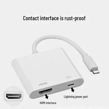 Адаптер Lightning-HDMI: Подключай и работай iOS HD экранное устройство small imitation original белый