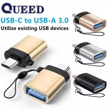 Адаптер Micro USB/Type C на USB 3.0, кабель OTG типа C для MacBook Pro, флэш-накопитель Samsung Xiaomi Huawei Micro USB OTG чёрный