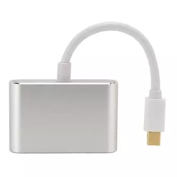 Адаптер MiniDP в HD Multimedia Interface VGA Plug and Play 4Kx2K 2 в 1 Видео Конвертер Адаптер