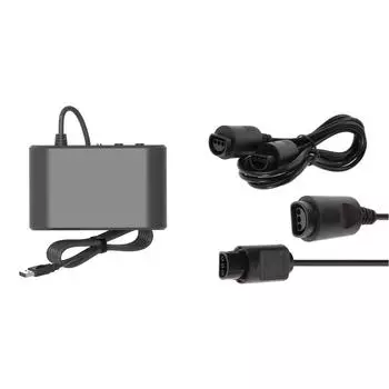 Адаптер N64 с 2 портами USB-конвертер Plug and Play для модели Switch/OLED ПК с ОС Windows