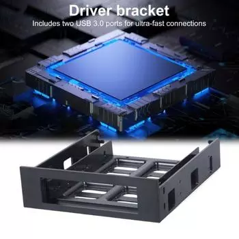 Адаптер отсека для накопителя 5,25 дюйма с 3 портами USB, высокоскоростная передача данных, универсальный