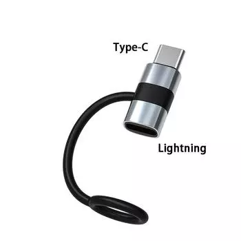 Адаптер PD30W USB C - Lightning для iOS, конвертер «папа-мама» Type C для iPhone 14, 13, 11, Macbook, быстрый разъем Lightning to Type C