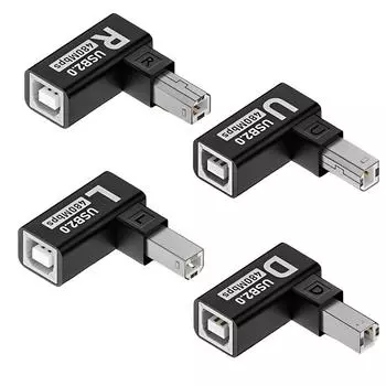 Адаптер печати USB 2.0 Type B Адаптер печати и расширения данных USB 2.0 Type-B Разъем расширения 480 Мбит/с для принтера/сканера up