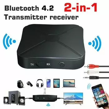 Адаптер передатчика/приемника Bluetooth 5.0 KN319 для телевизора, автомобиля, динамика, компьютерного аудио KN319