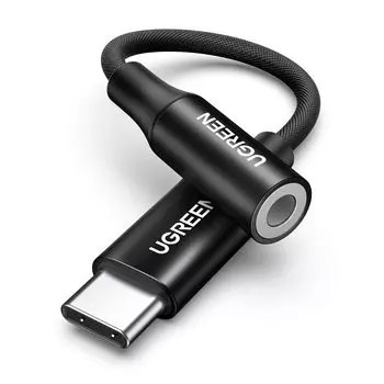 Адаптер-переходник для наушников UGREEN Resolution Sound USB C Адаптер-переходник для наушников Оснащен ЦАП Совместимость с палками Нейлоновая оплетка