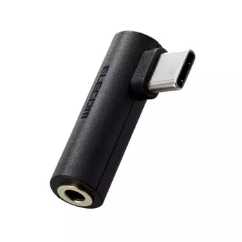 Адаптер-переходник ELECOM USB-C и 3,5 мм для наушников, стерео мини-штекер, прямое подключение, без кабеля, оснащен ЦАП, возможность совершения звонков, совместим с iPad OS/A