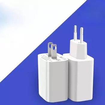 Адаптер питания 5 В 3 А с одним и двумя интерфейсами USB, американские и европейские спецификации, головка для быстрой зарядки мобильных телефонов