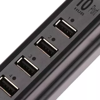 Адаптер питания USB-адаптер для зарядного устройства Высокоскоростной мультиконцентратор 10-портовый для ноутбука