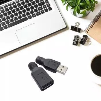 Адаптер питания USB - DC5521, разъем-конвертер для зарядки с разъемом «папа-мама» на «мама» для ноутбуков, блок питания для ноутбуков A