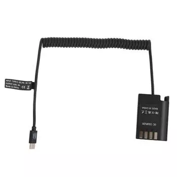 Адаптер постоянного тока DMW DCC17 типа C для DMW BLK22 с имитацией аккумулятора, поддерживает QC PD для Lumix S5