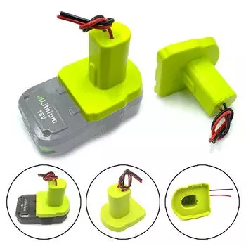 Адаптер Power Wheels для Ryobi ONE+ P108 P107 P102 18 В литий-ионный аккумулятор DIY Разъем для электроинструмента Адаптер для док-станции с 12AWG