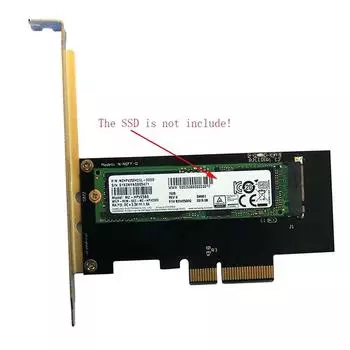 Адаптер преобразователя Nvme Ahci Pcie X4 M.2 Ngff SSD в Pcie 3.0 X4