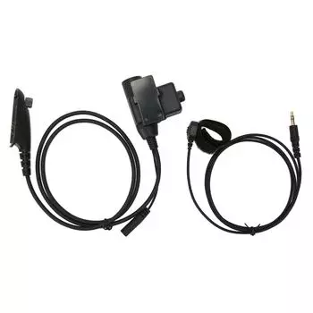 Адаптер PTT с зажимом сзади Адаптер гарнитуры Push to Talk для MOTOROLA Gp140 Gp320 Gp328 Gp329