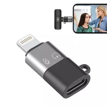 Адаптер PULUZ USB-C / Type-C на 8-контактный OTG (черный) чёрный