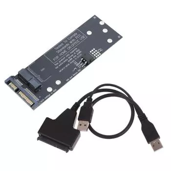Адаптер SATA 7+17 Pin для A1466 A1465 A1398 A1425 2012 A SSD на 2,5 A 22Pin Converter Card с USB-кабелем