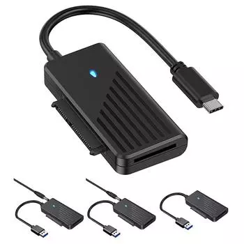 Адаптер SATA - USB с поддержкой M.2 NGFF SSD Адаптер USB3.0 - SATA 5 Гбит/с с поддержкой 2,5/3,5-дюймового жесткого диска SATA SSD для ноутбука