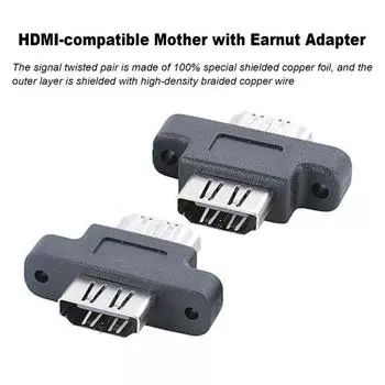 Адаптер, совместимый с HDMI Стабильная передача сигнала Антипомеховый адаптер с медным сердечником Аксессуары
