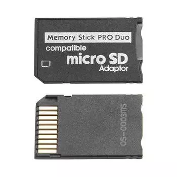 Адаптер TF to MS Memory Stick Micro SD для камеры и PSP чёрный