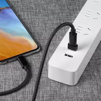 Адаптер Type-C Plug Play и передача данных 480 Мбит/с Высокоскоростной Type-C Быстрая зарядка USB на 2 данных чёрный